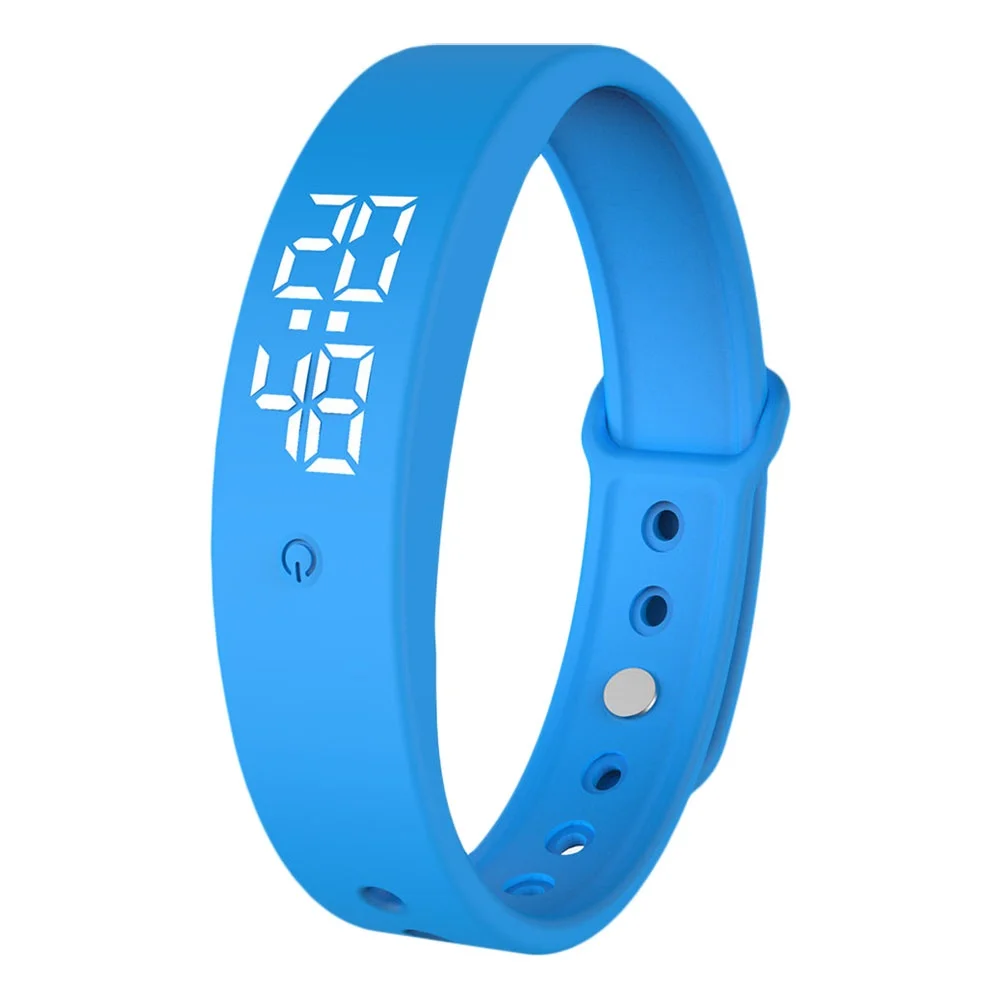 V9 Body Temperature Monitor Thermometer Vibration Alarm Wristband Smart BraceletTop Fashion Men Women Rubber LED Watch Date Sports Bracelet Digital Wrist Watch Waterproof Silicone Simple Small Outdoors ClockSpecifications:Built-in high-precision temperature sensor, which can monitor your body temperature all day.When the measured temperature is above 37.3 degree Celsius, this bracelet will display the current temperature and vibrate, and the indicator light will be green/yellow/red color.Support