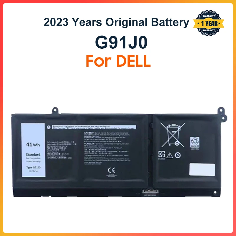 

G91J0 Laptop Battery For DELL Inspiron 5515 5625 5410 7415 For DELL Latitude 3320 For DELL Vostro 5620 5625 41WH