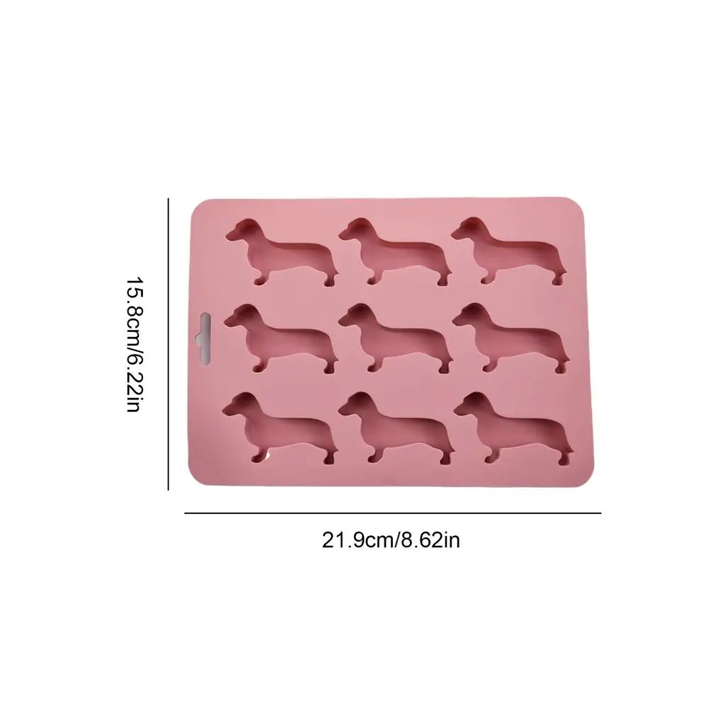 Dachshund Dog Shaped Chocolate Ice Cube Silicone Reusable Mold Candy Treats