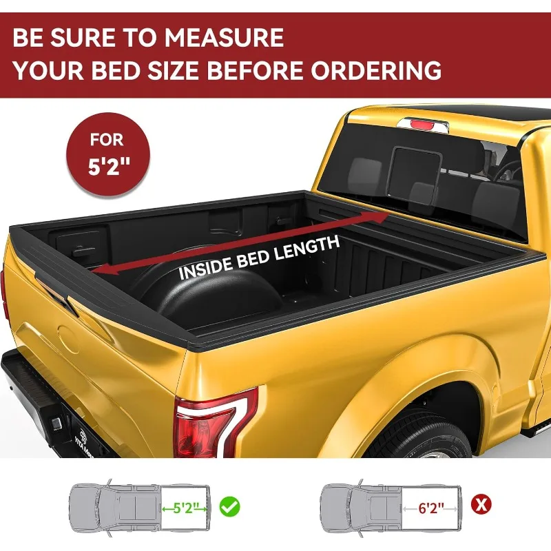 Soft Tri-Fold 5.2′ Tonneau Cover 2
