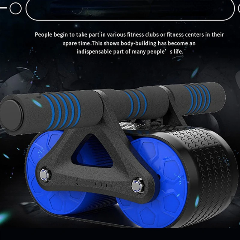 

Rebound Abdominal Wheel Household Tank Abdominal Wheel Fitness Roller Belly Control Bearing Leather Wheel Mute Lazy Equipment