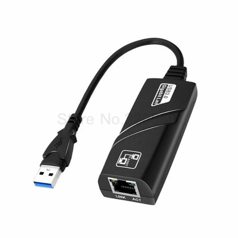 

50pc /lot Hight Speed USB 3.0 to Gigabit Ethernet RJ45 LAN (10/100/1000) Mbps Network Adapter For MacBook Air For PC Laptop