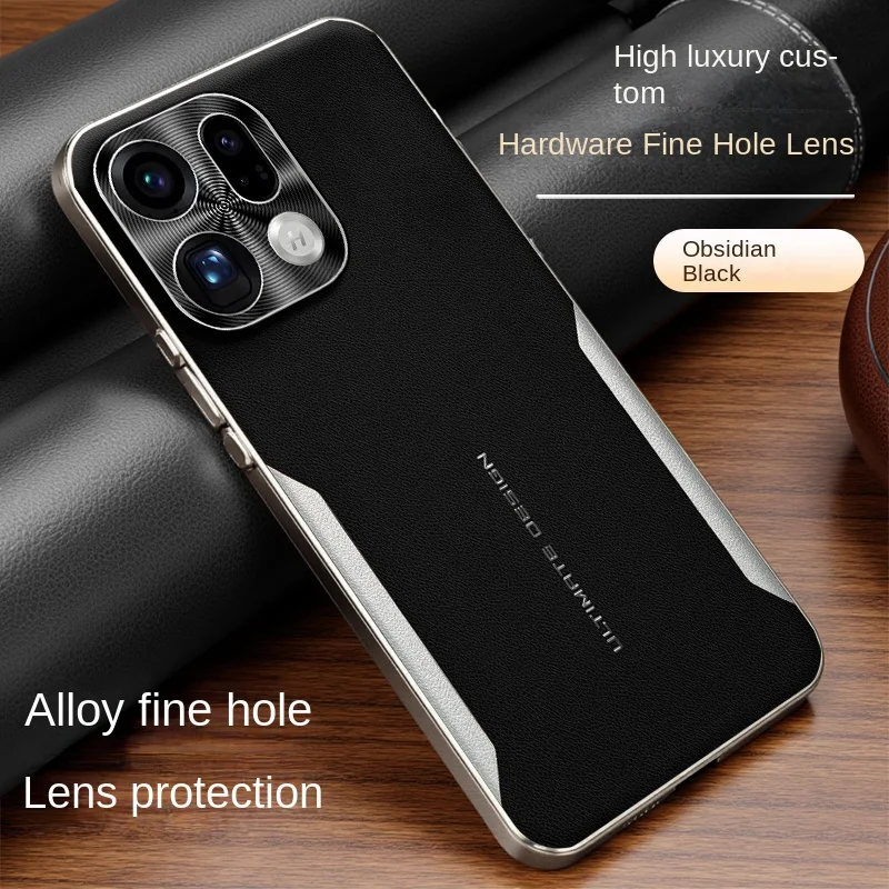 Electroplating Color-Block Leather Shockproof Phone Case with Soft Edge