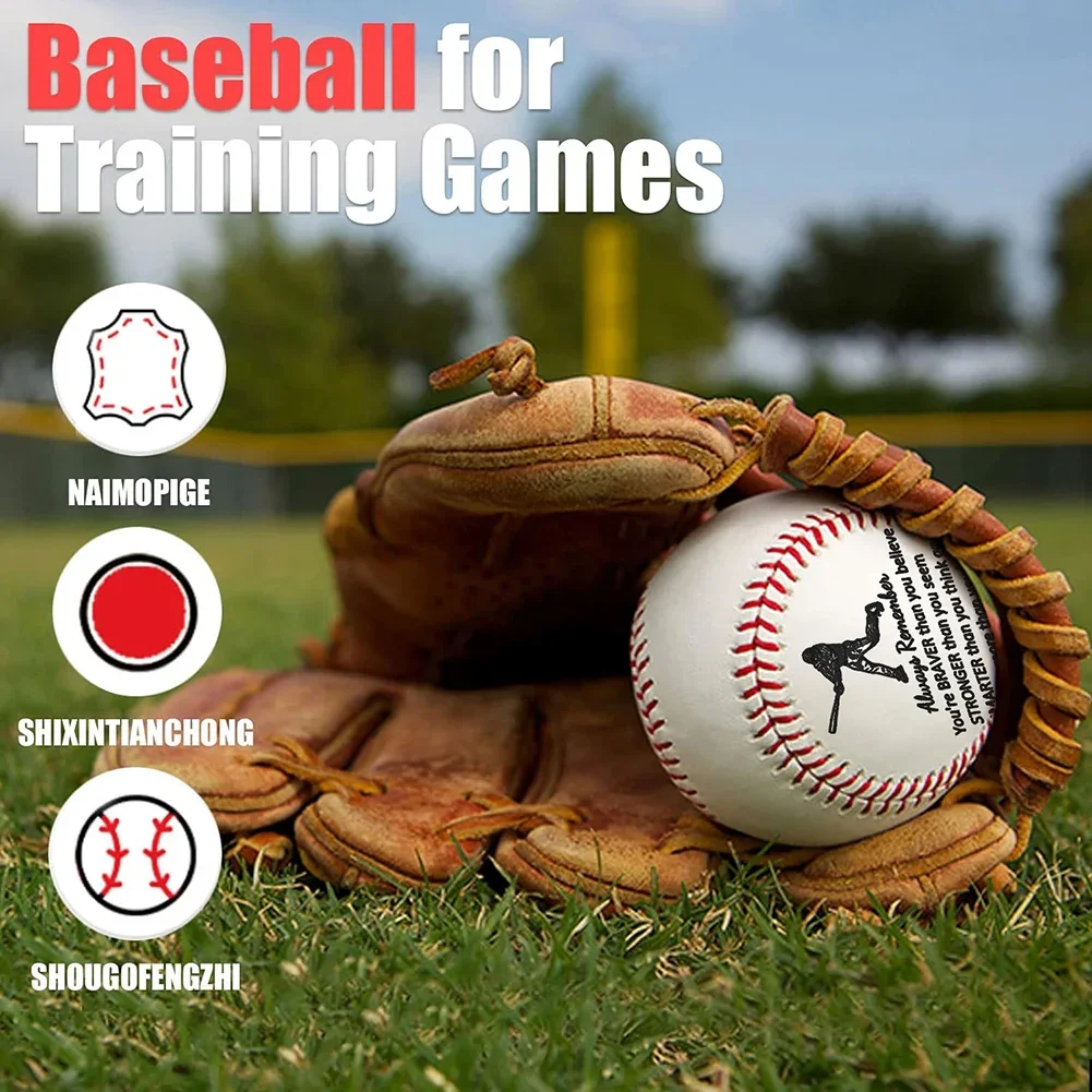 Practice Baseball 9 in Competition Baseball Teens Training Sports for Pitching Hitting Batting Fielding