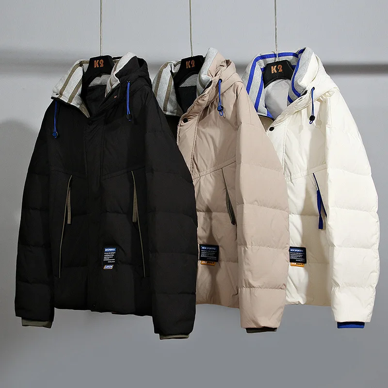 2022 New Winter Men's Down Jacket Thicken Warm 90% White Duck Down Coat Men Winter Puffer Jacket Hooded Parka Couples Outwears