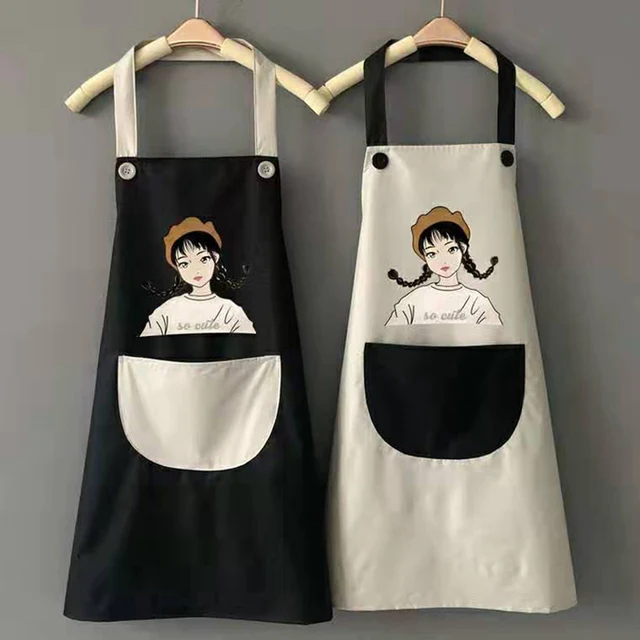 Cartoon Kids Adult Aprons Woman kitchen Apron BBQ Baking Parent Child Painting Interest Class Apron Home Cleaning Tools