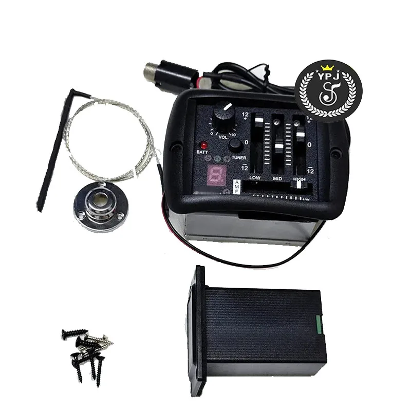 

For Acoustic Guitar Pickups 3-Bands Equalizer Tuner Preamp Piezo Pickups Guitar accessory