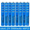 2-120PCS High Quality 1.2V AAA 3000mAh Nickel Hydrogen Battery Alkaline 1.2V Clock Toy Camera Battery Rechargeable Battery 1