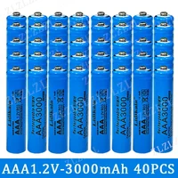 2-120PCS High Quality 1.2V AAA 3000mAh Nickel Hydrogen Battery Alkaline 1.2V Clock Toy Camera Battery Rechargeable Battery 1