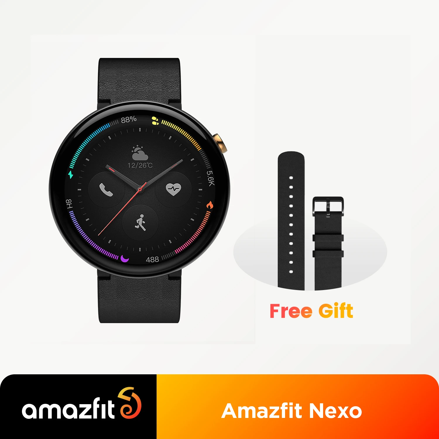 Смарт-часы Amazfit Nexo 10 спортивных режимов GPS Glonass | Электроника