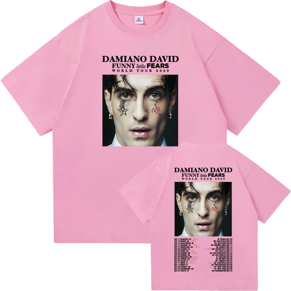 Damiano David Funny Little Fears World Tour 2025 T Shirt Hot