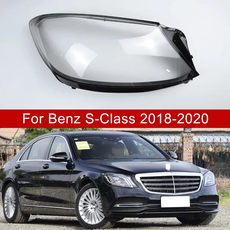 

Car Lampshade Shell Housing Case For Mercedes-Benz S-class W222 S350 S400 2018-2020 Front Glass Lens Headlamp Headlight Cover