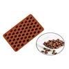 3D Coffee Beans Chocolate Mold Candy Gummy Ice Cube Tray Cake Decoration Silicone Bakeware Pastry Tools Kitchen Baking Wax Melts 2