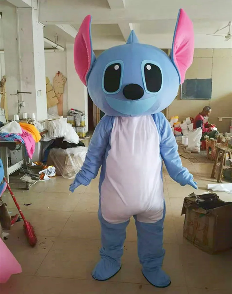 Cosplay Disney Lilo & Stitch Cartoon character costume Mascot Advertising Costume Fancy Dress Party Animal carnival Celebration