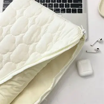 Borsa per laptop morbida in stile coreano Borsa per computer portatile Cloud Borsa di stoccaggio imbottita leggera per pendolari