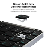 New Multifunctional Model Foldable Bluetooth 5.0 Keyboard with Touchpad & Phone Holder For Phones Tablets PC - Image 5