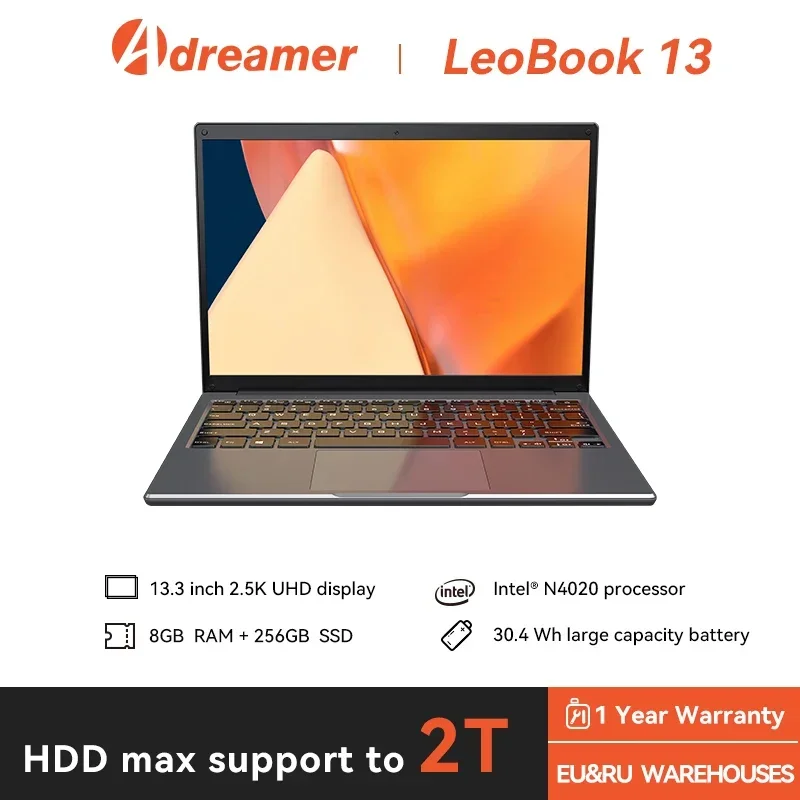 Adreamer-ordenadorportátilLeoBook13,13,3pulgadas,IntelCeleronN4020,4/6/8GBdeRAM,128/256/512/1TSSD,Windows10,oficina,escuela,Notebook,PC-AliExpress7