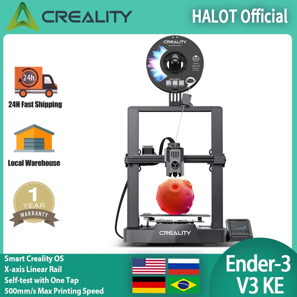 Creality-Ender-3 v3 ke 3Dプリンター,500mm, s,高速印刷,自動