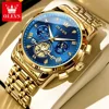 OLEVS Luxury Tourbillon Quartz Watch for Man Sports Men Watch Waterproof Luminous Stainless Steel Chronograph Men's Watches 4