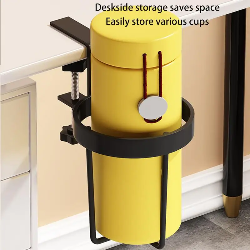 Cup Holder For Table Drink Rack For Desk Anti-Spill Cup Holder Desk Stainless Steel Home Office