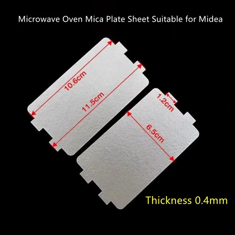 5db Mikrohullám Sütőkemence Máriaüveg Autórendszám Papírlap Tömített Kicserélés Rész 11.5x6.5cm számára midea waveguide fedezze Sütőlap plates magnetron kupak