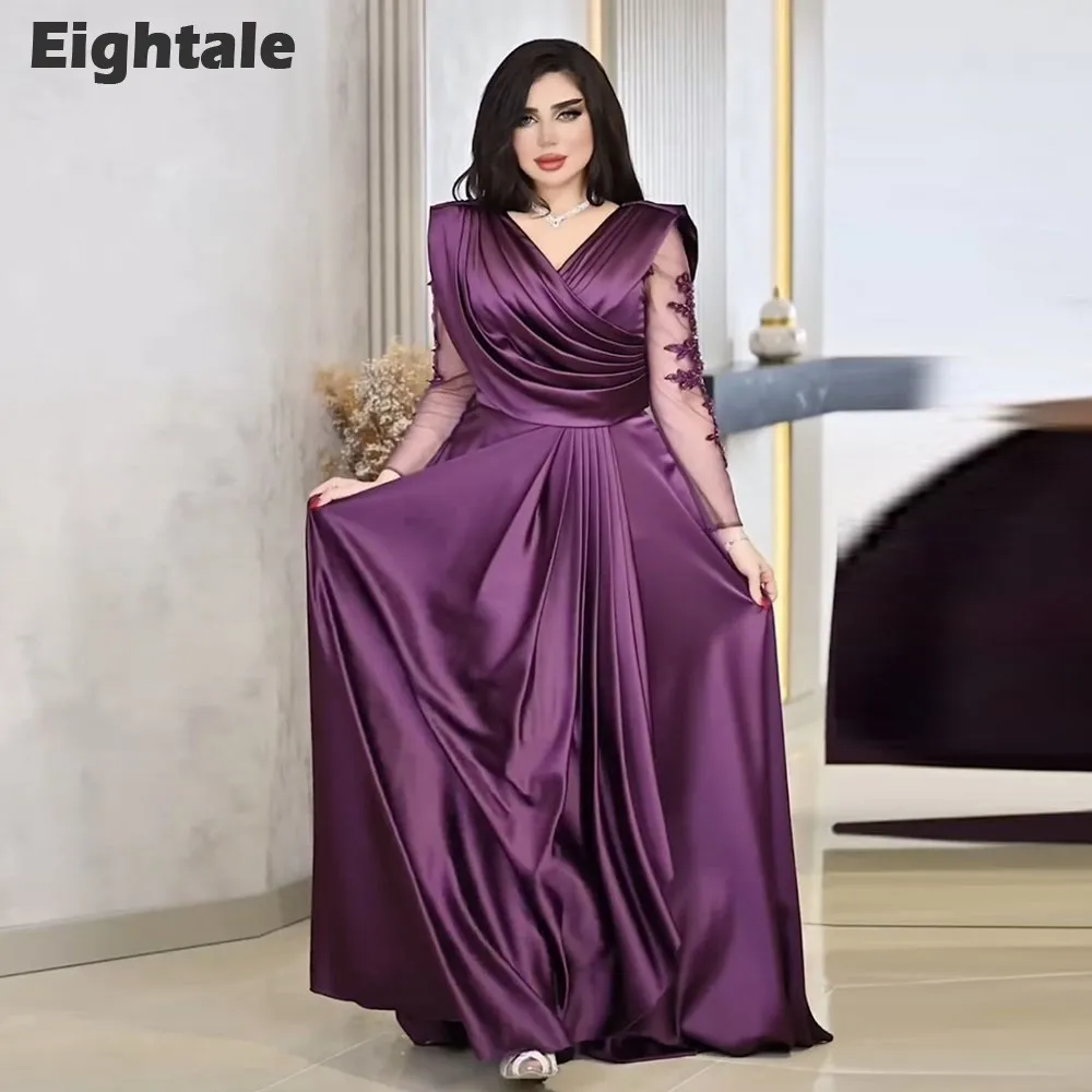 green emerald velvet dress Sexy A Line Satin Cross Tie Back Elegant Emerald Green /royal purple P –  Siaoryne main image 0