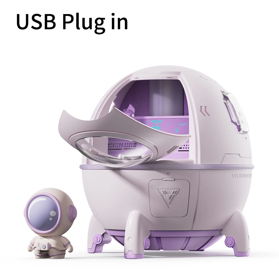 purple USB plug in