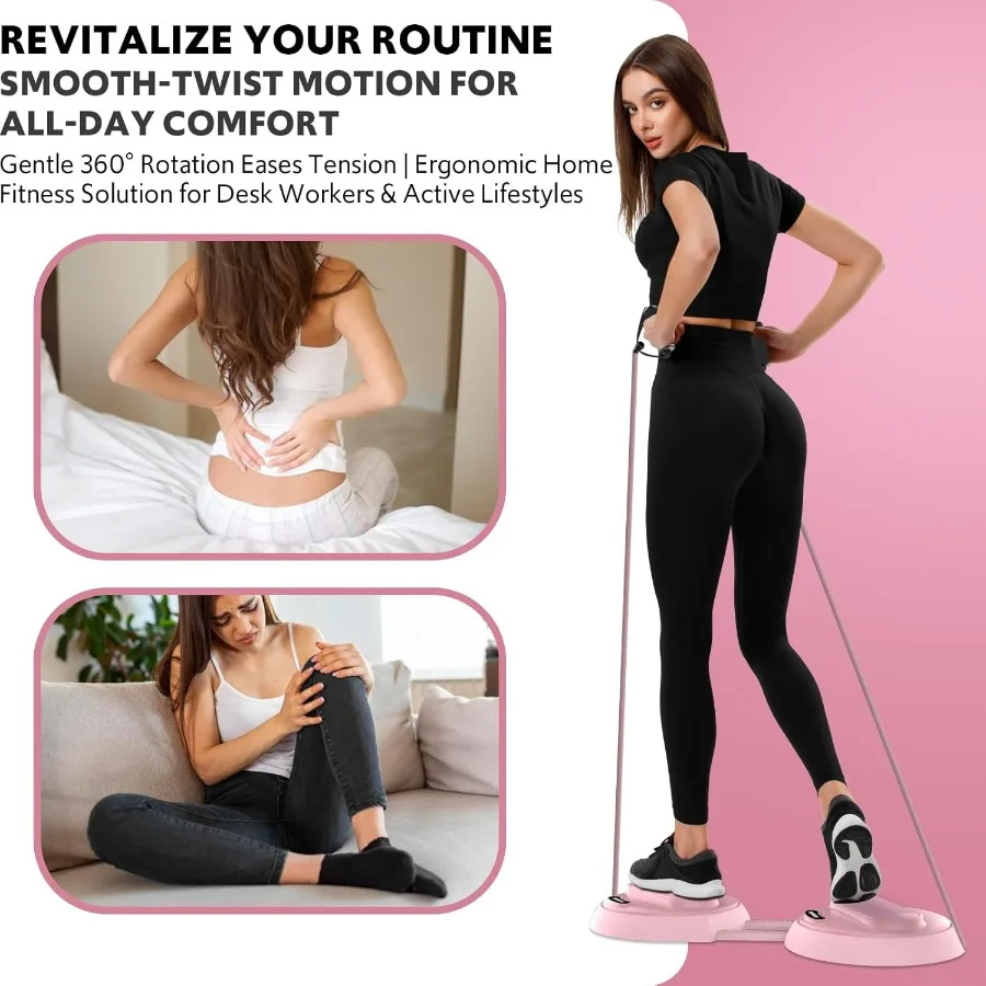 Waist Twisting Machine with Counter, Adjustable Waist Twister Board for Women Belly Fat, Twist Board for Exercise, Ab Twister Bo