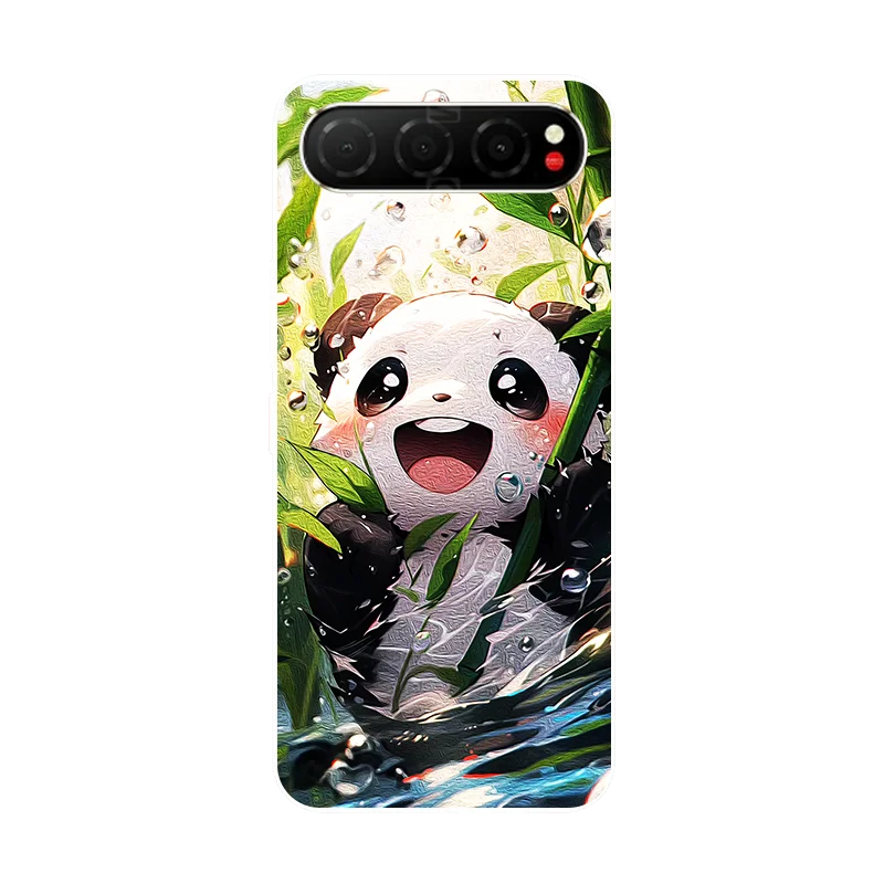 Nubia Air 5G TPU Soft Floral Panda Protective Phone Case