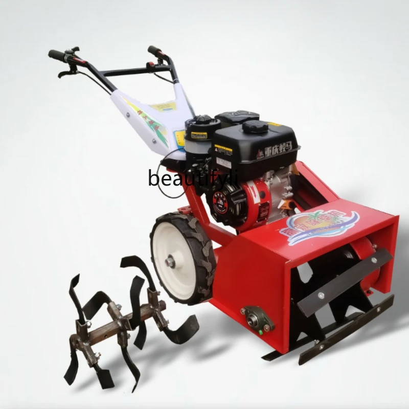 

Weeding Machine Micro-Tiller Multi-Function Rotary Tiller Small Grass Shovel Ditching