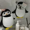 Penguin Storage Box Mobile Holder Bin Storage Organizer Rc Stand Makeup Wall Organizer Floating Shelves Wall Bin Adhesive Shelf 2