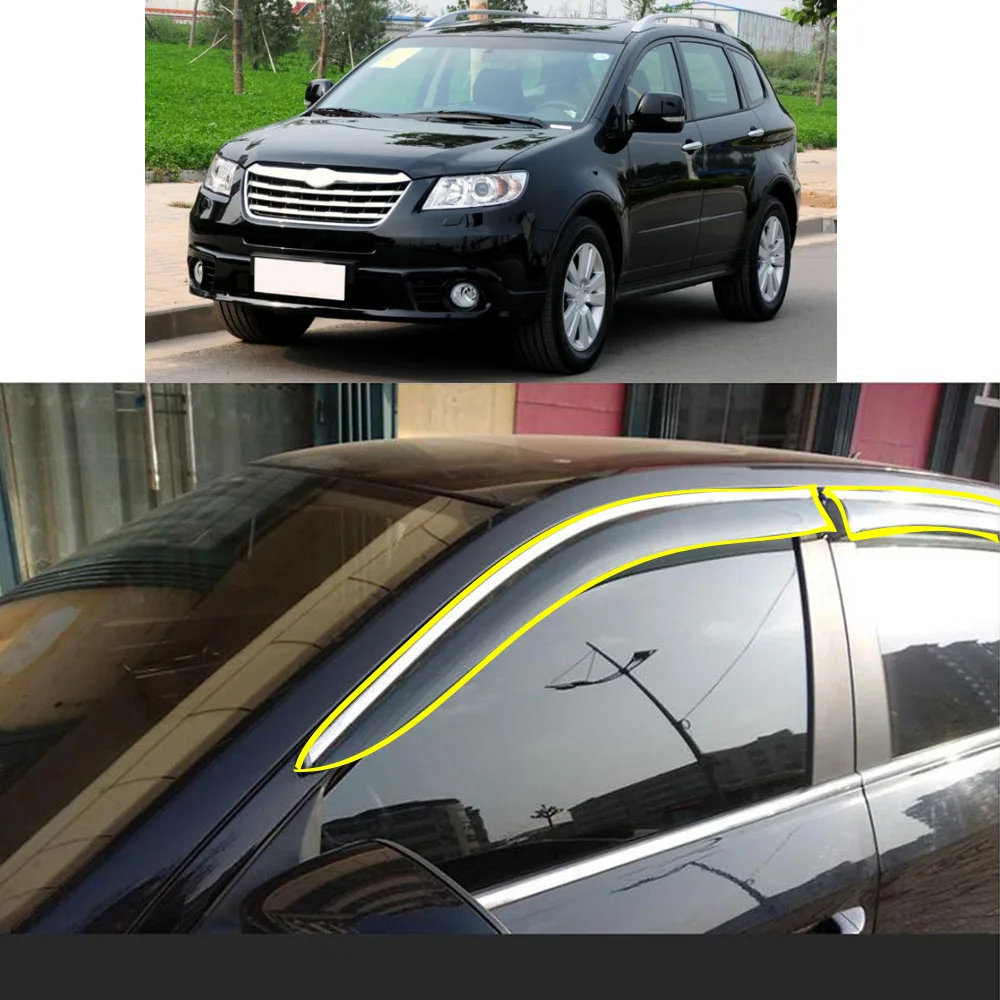 

Автомобильная наклейка, пластиковое оконное стекло, ветрозащитный козырек, дождевик/солнцезащитное отверстие для Subaru Tribeca 2011 2012 2013 2014 2015 2016 2017 2018