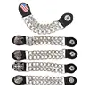 NEW 4pcs/set metal Motorcycle Vest Extenders Biker Clothing Chainmail For Motor Vest Jacket Extender Buttons Buckles 3