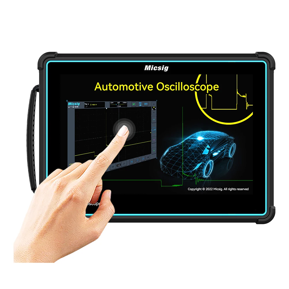 

Micsig ATO2002 Flat Panel Digital Diagnostic Oscilloscope USB Decoded 200MHz Bandwidth Handheld Full Touch Tablet Auto Test