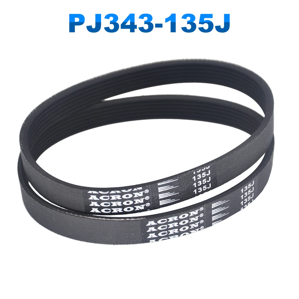 

V-Belt PJ343 135J 3/4/5/6 Ribs For RC Motor Machine Belt