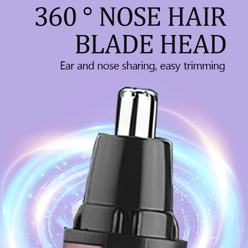 Kemei 6660 4in1 Rechargeable Micro Nose Hair Trimmer Beard Grooming For Men Eyebrow Hair Removal Nose Ear Shaver Cut Cleaner