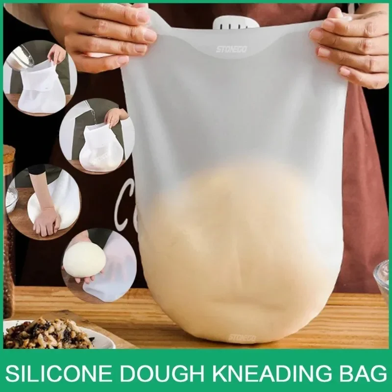 Food Grade Silicone Dough Kneading Bag Silicone Kneading Dough Bag Flour Mixer Versatile Mixer for Bread Pastry Pizza dough kneading bag