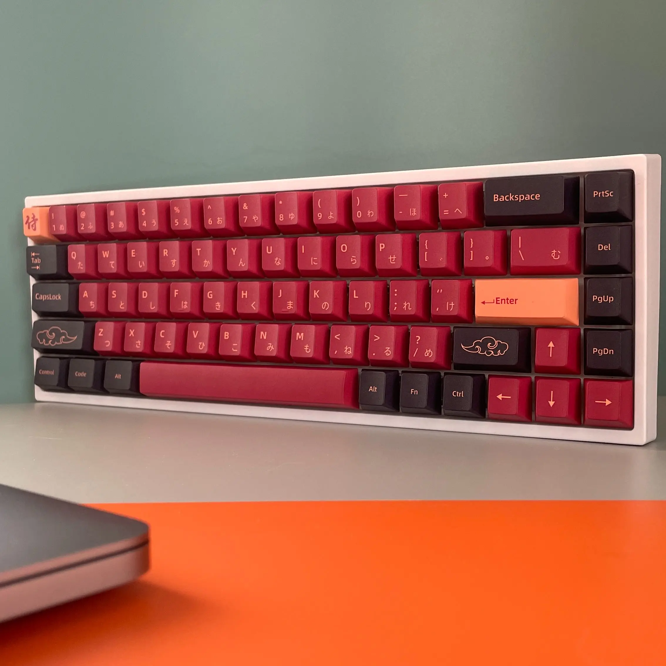 Keycaps Samurai Personalizado Adequado para Abridor de Switch Gmk Teclado Mecânico Corante-sub Vermelho 139 151 Chaves - Imagem 6