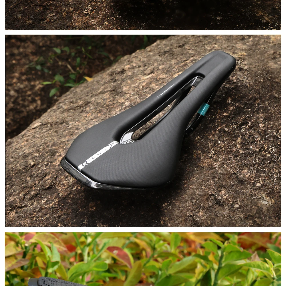 RYET 3D-gedruckter Carbon-Fahrradsattel 245 x 135/145 mm für MTB Gravel Rennrad Ergonomischer Rennsattel Hollow Tech Fahrradsitz – Detail 29