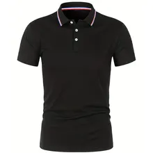 2025 Hot Sale Men's Summer Casual Breathable Comfortable Polo Shirt Men's Solid Color High Quality Short Sleeve T-Shirt - Trending Highest Rated Aliexpress Dropshipping Products Product September 2026