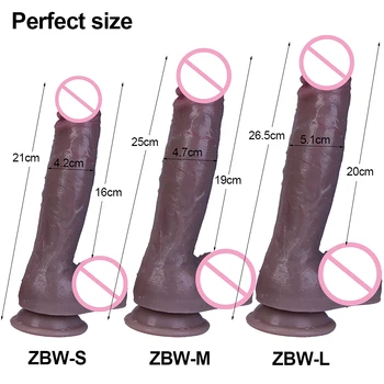 Super Large Realistic Soft Big Dildo Cheap Makeup Skin Penis Silicone Suction Cup Dick Anal Sex Toys Men Women Gay Strap on Cock 4