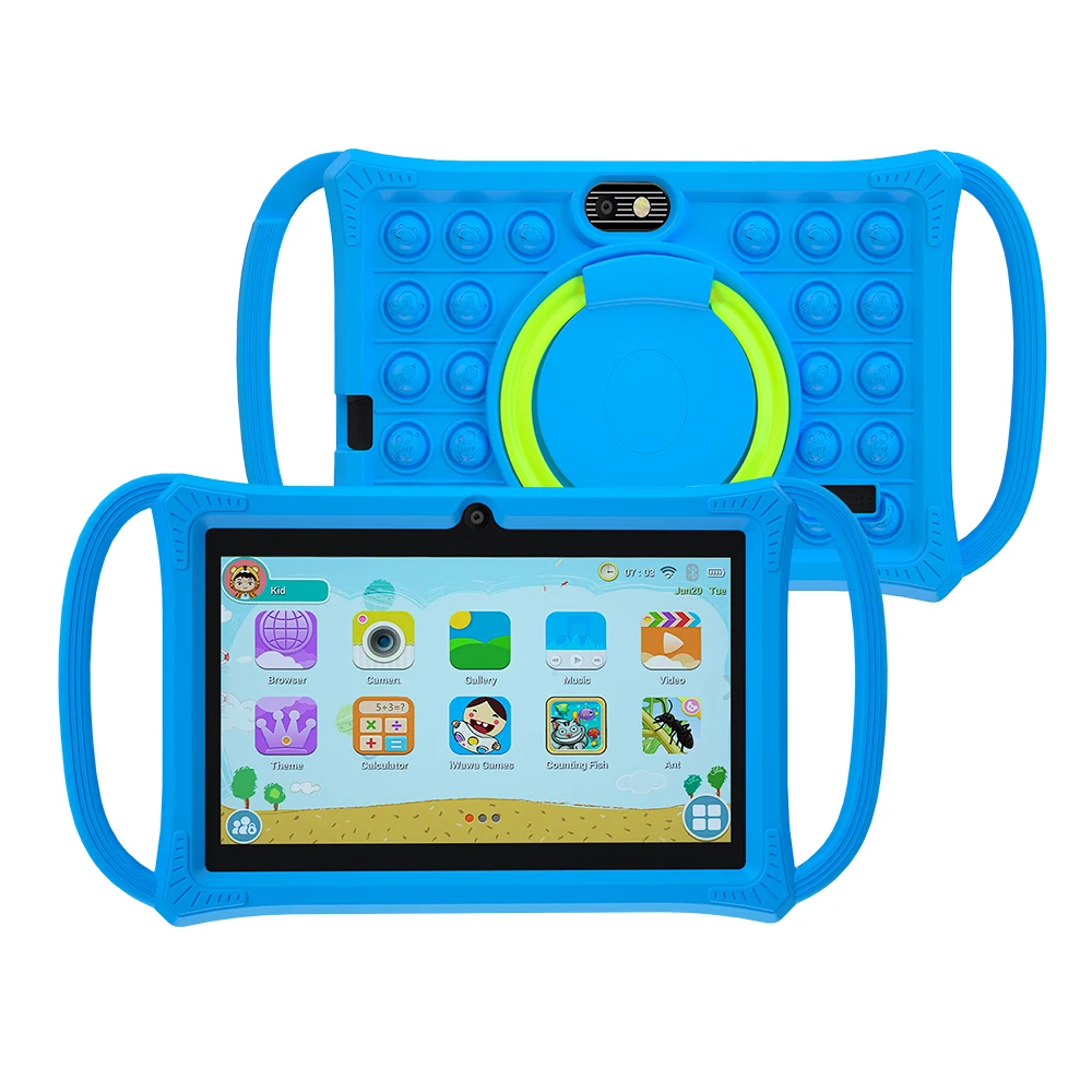 Kids Tablet 7.0 Inch  Android 12 Quad Core 4GB RAM+64GB ROM 4500mAh Dual Camera WiFi Parental Control 2