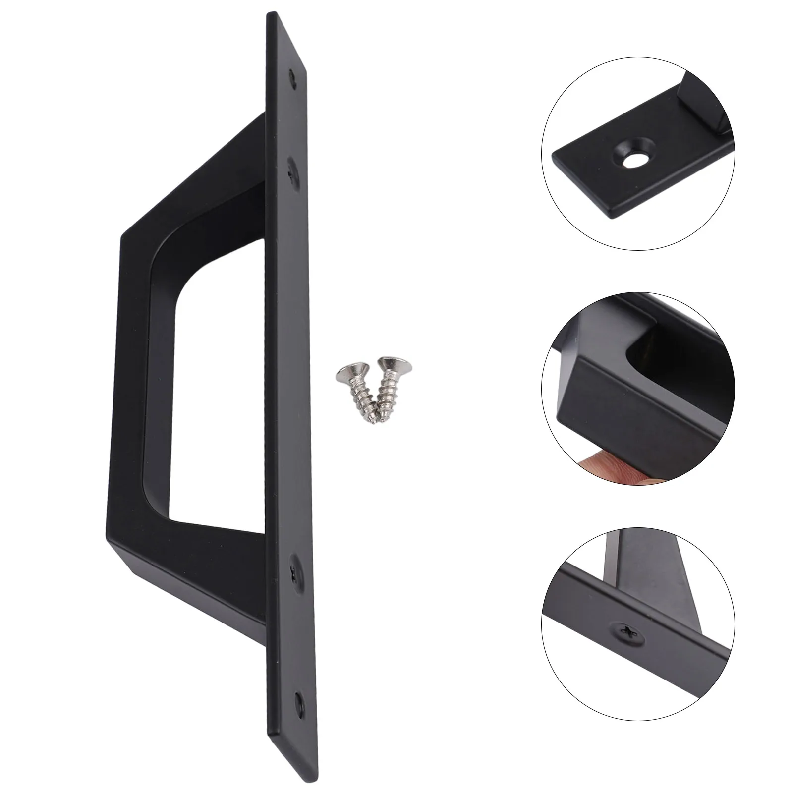 Description Picture 5 of item1pcs Barn Door Handles Sliding Wooden Door Aluminum Alloy Push-pull Door Cabinet Handles For Gates Garages Barns Sheds Closets