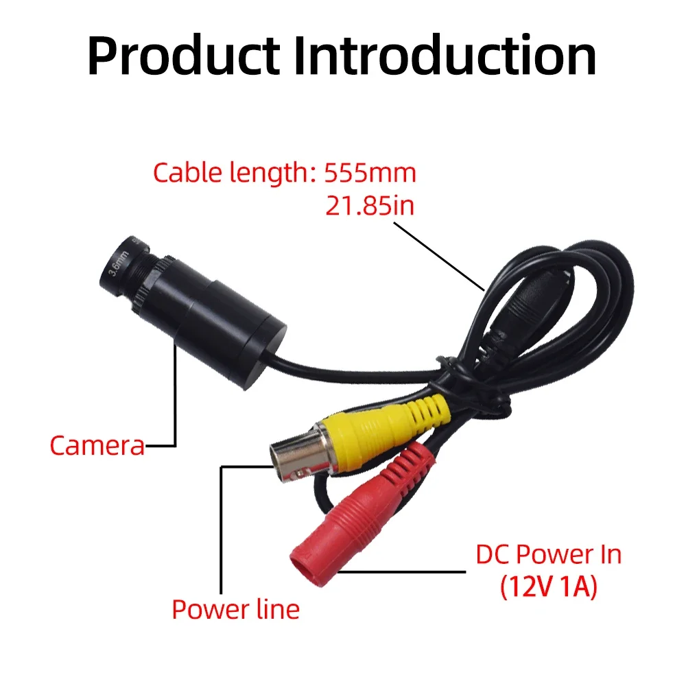 2MP Mini AHD Analog Camera Night vision AHD Backup Camera Analog Coaxial Wired Low illumination Camera Anti-interference Water