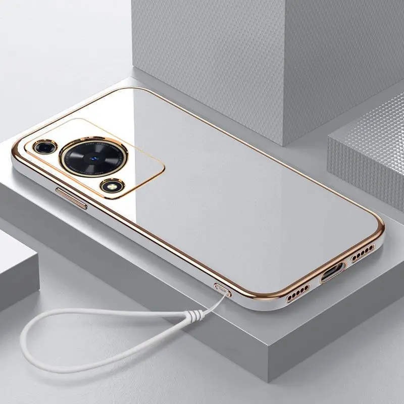 Luxury Shockproof Square Plating Phone Case and Back Cover