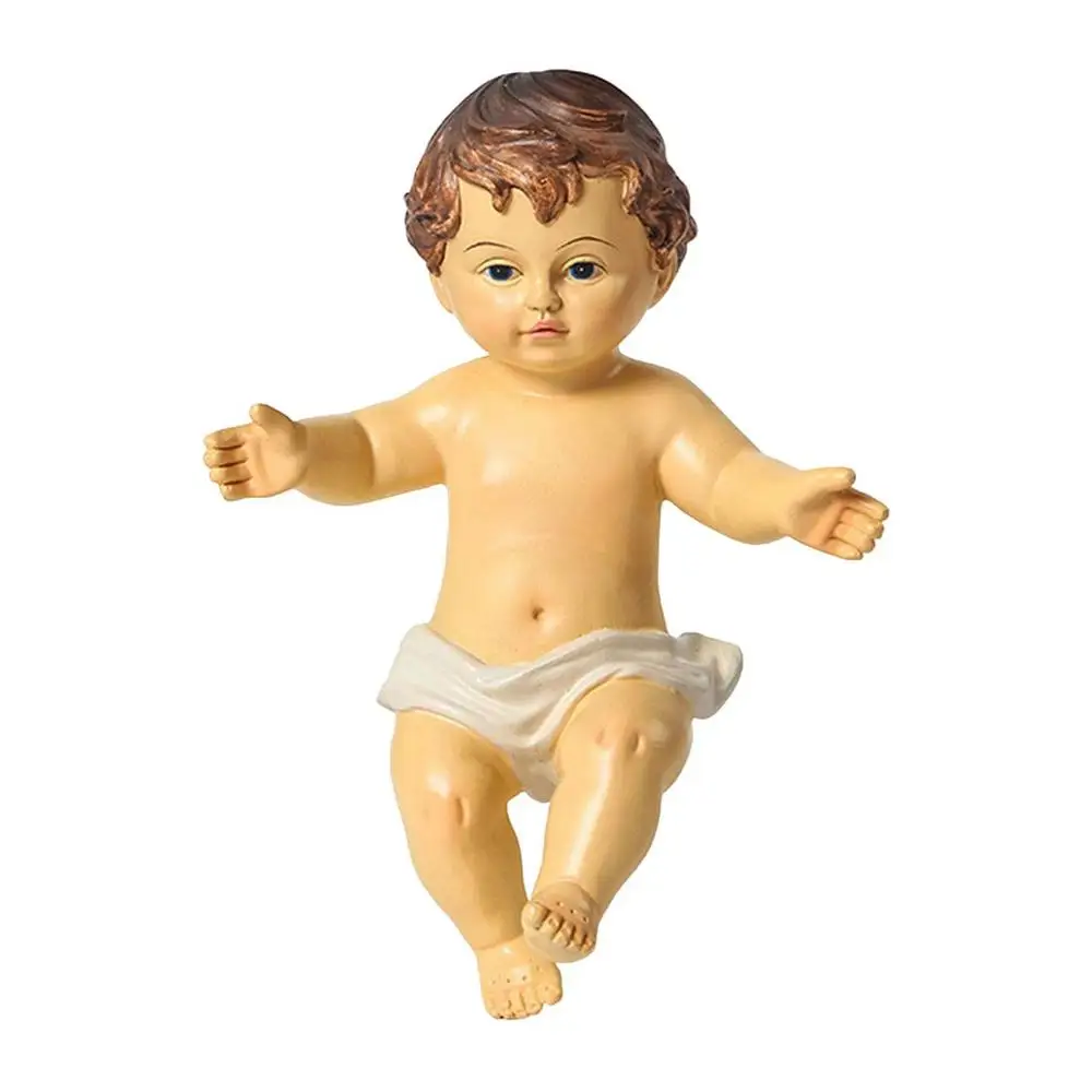 Description Picture 2 of itemJesus Figurine Statue Religious Nativity Holy Ornament Child Home Figurines Adornment Figure Christ Model Resin Crafts Souvenirs