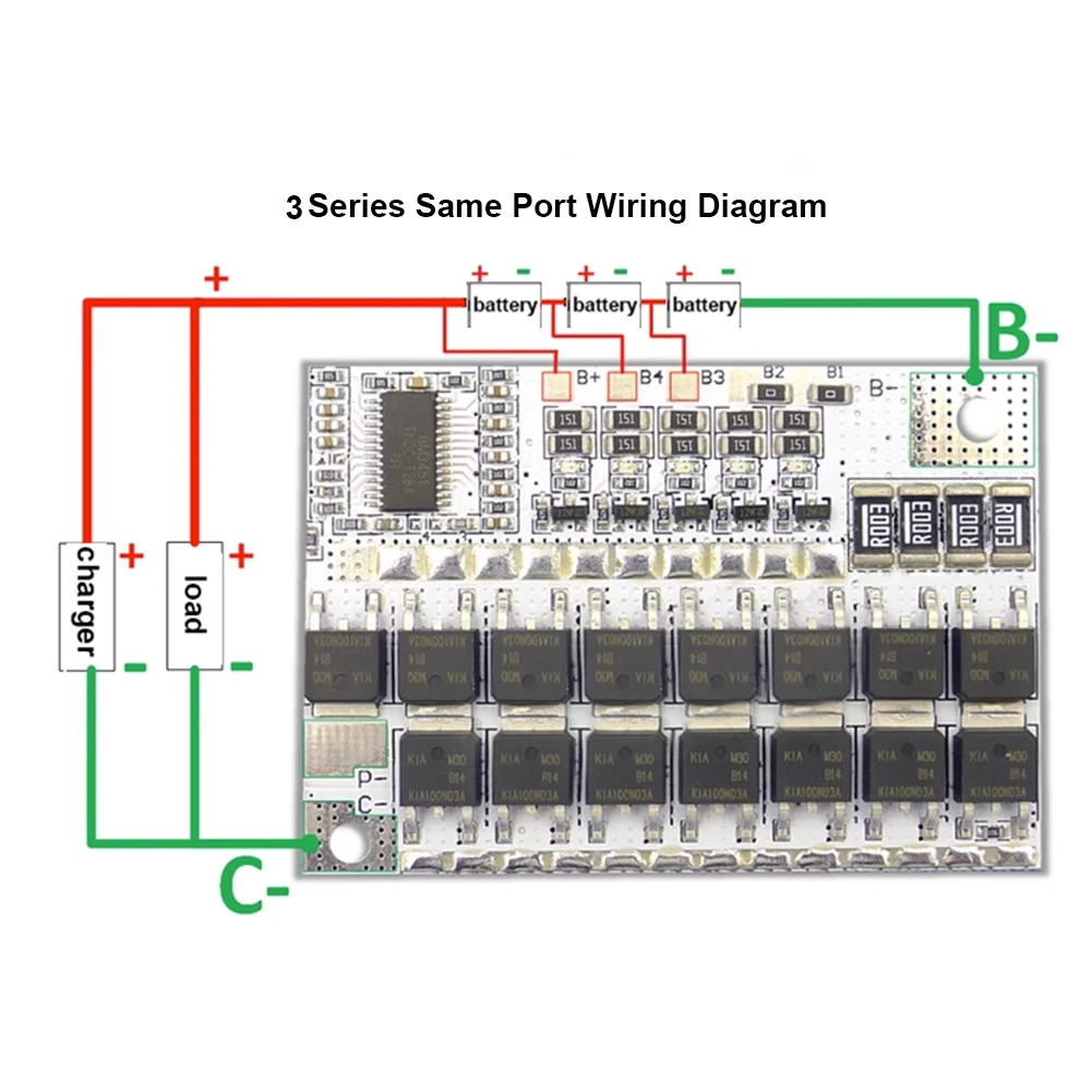 3S 4S 5S BMS 리튬 이온 Lmo 삼원 리튬 인산염 배터리 보호 회로 기판, 리튬 폴리머 밸런스 충전, 3.2V, 3.7V
