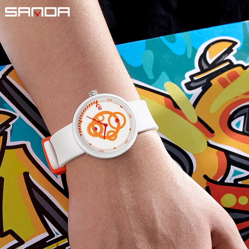 SANDA Fashion Outdoor Sports Watch For Men Multifunction Watch Alarm Clock 50M Waterproof Watches Casual Clock Relogio Masculino