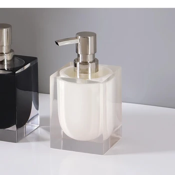 Simple เรซิ่นขวดโลชั่นห้องน้ําเครื่องจ่ายสบู่ล้างมือแชมพูขวดเจลอาบน้ําอุปกรณ์เสริม 2