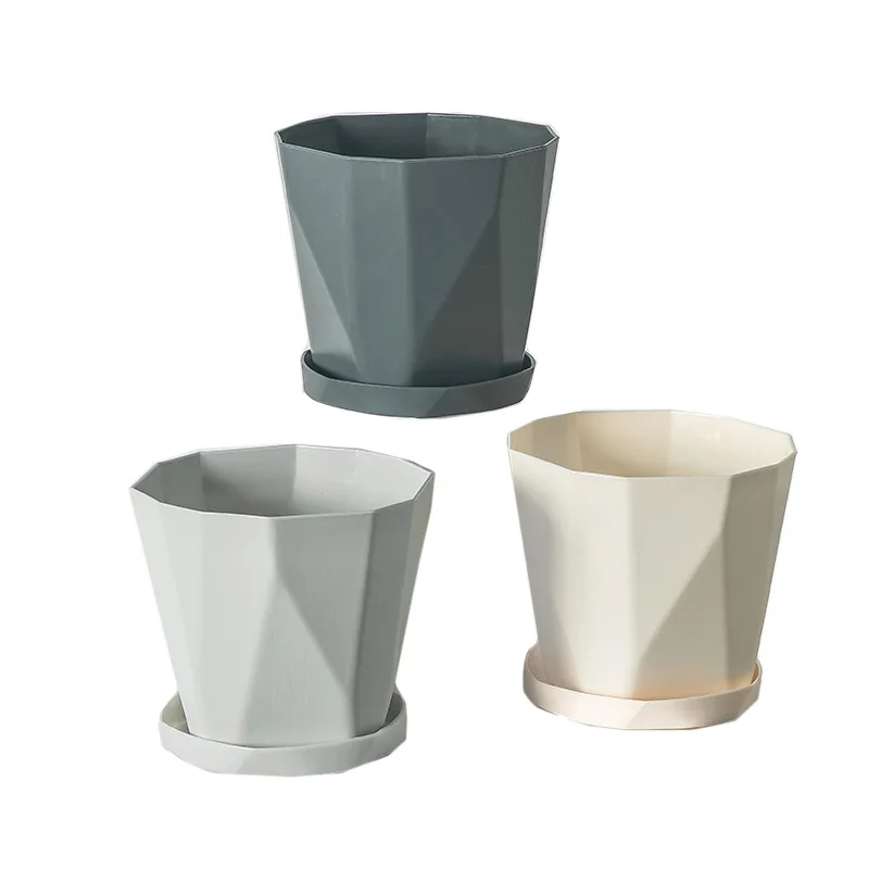 

Cross border Muli Pot Network Red Creative Resin Green Plant Meaty Plastic Thickened Nordic Simple Flower Pot